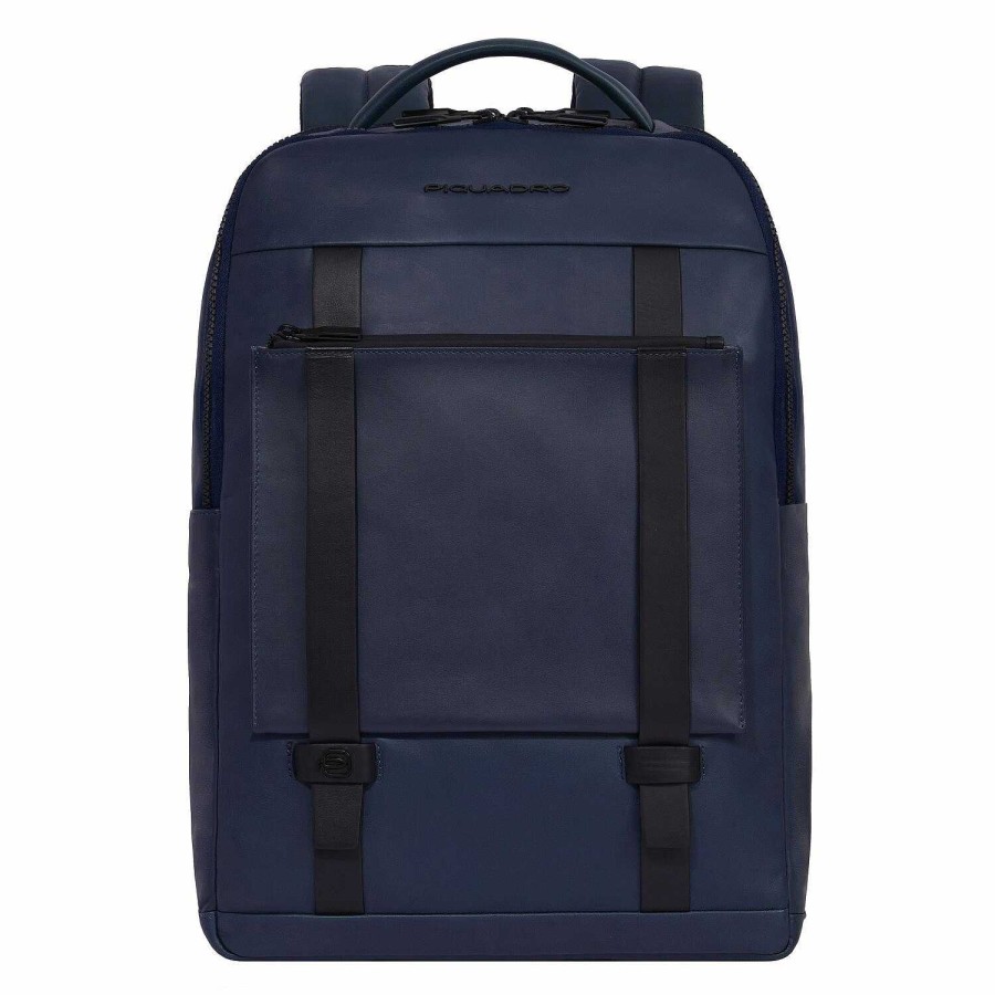 Backpacks Piquadro | Piquadro David Backpack Rfid Protection Leather 44 Cm Laptop Compartment