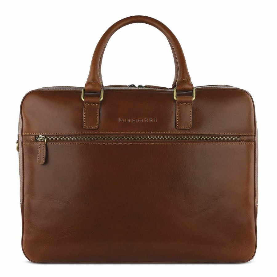 Business bugatti | Bugatti Remo Leather Briefcase 40 Cm Laptop Compartment