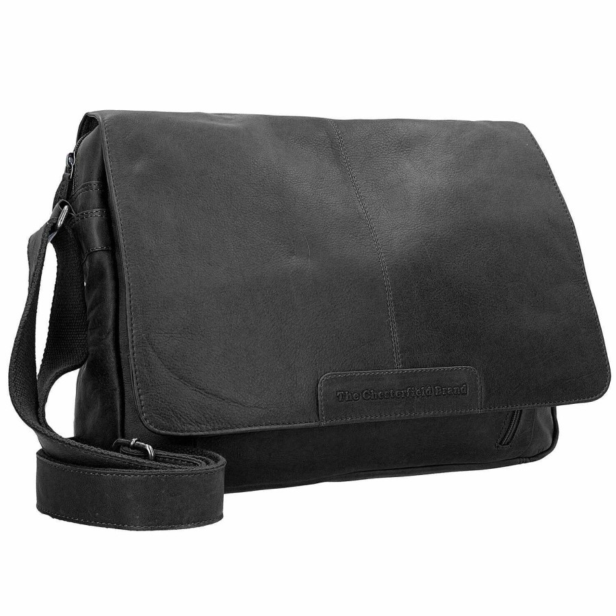 Business The Chesterfield Brand | The Chesterfield Brand Wax Pull Up Messenger Leather 40 Cm Laptop Compartment