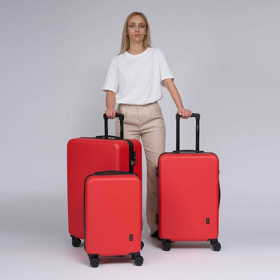 Travel Luggage Redolz | Redolz Essentials 09 3-Set 4-Wheel Suitcase Set 3-Piece