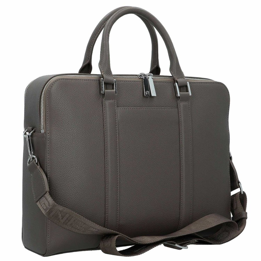 Business AIGNER | Aigner Matteo Leather Briefcase 36 Cm Laptop Compartment