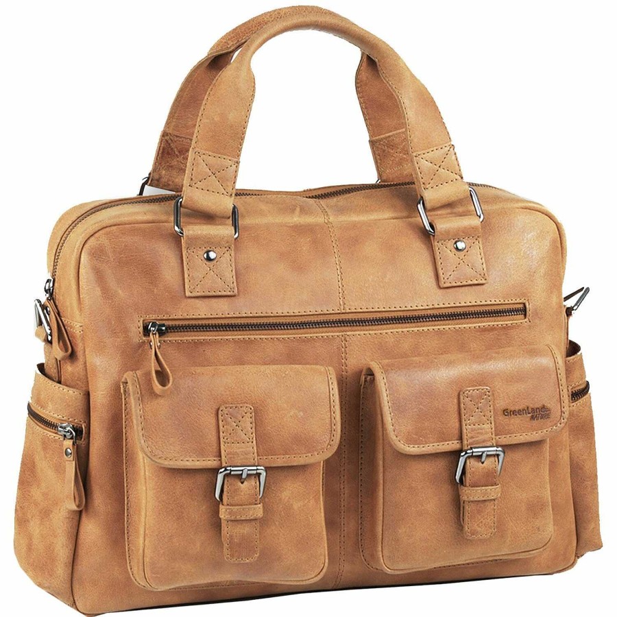 Business Greenland Nature | Greenland Nature Light Briefcase Leather 43 Cm