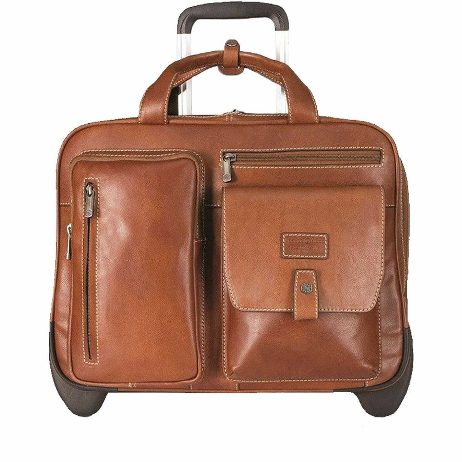 Travel Luggage Jekyll & Hide | Jekyll & Hide Montana 2-Wheel Business Trolley Rfid Leather 42 Cm Laptop Compartment