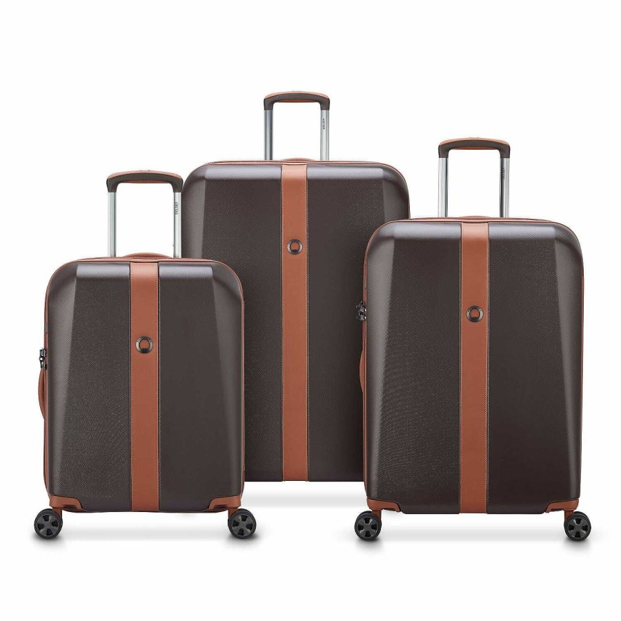 Travel Luggage Delsey Paris | Delsey Paris Promenade Hard 2.0 4 Wheel Suitcase Set 3 Pieces