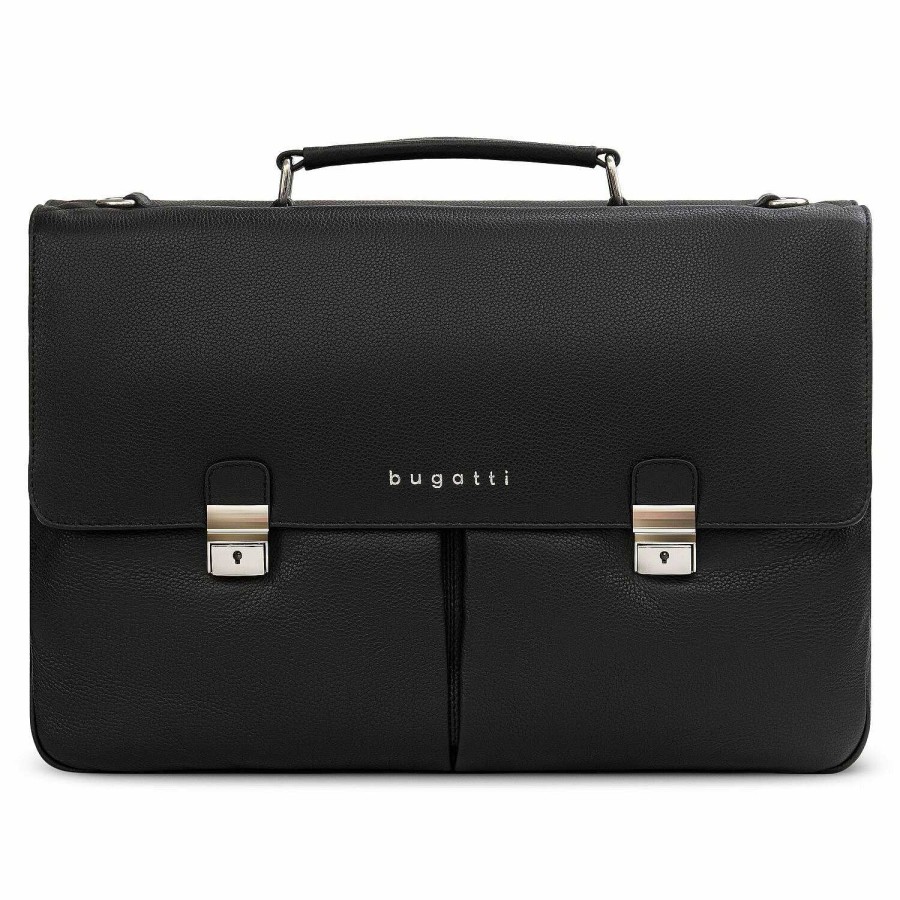 Business bugatti | Bugatti Valencia Briefcase Xl Leather 3 Main Compartments 43 Cm Laptop Compartment