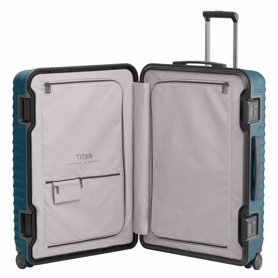 Travel Luggage Titan | Titan Litron Frame 4 Wheels Trolley 75 Cm