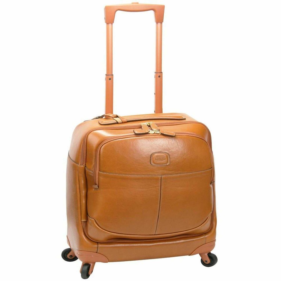 Travel Luggage Bric's | Bric'S Life Pelle 4-Wheel Business Trolley Leather 43 Cm Laptop Compartment