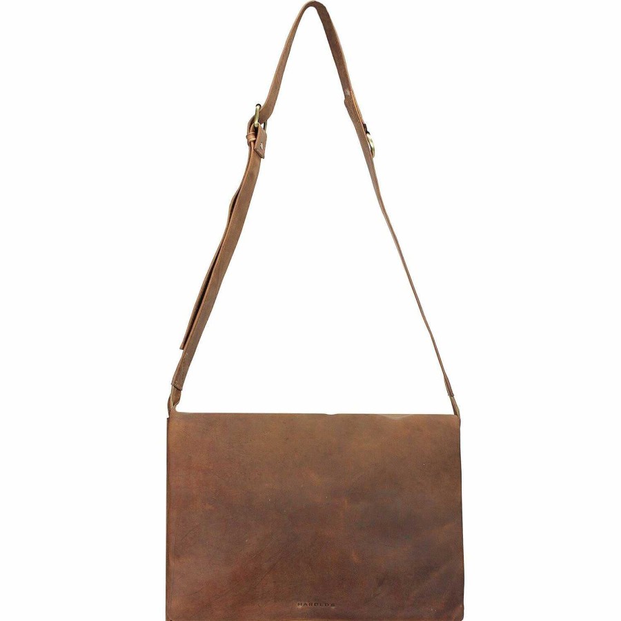 Business Harold's | Harold'S Antico Messenger Leather 38 Cm