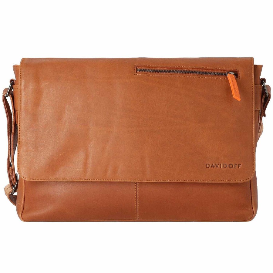 Business Davidoff | Davidoff Essentials Messenger Leather 38 Cm