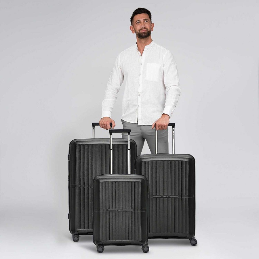 Travel Luggage Pactastic | Pactastic Collection 01 4-Wheel Suitcase Set 3 Pieces. With Expansion Fold