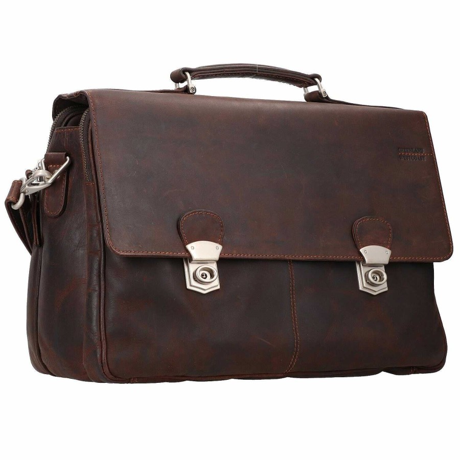 Business Greenland Nature | Greenland Nature Westcoast Briefcase Laptop Compartment Leather 41 Cm