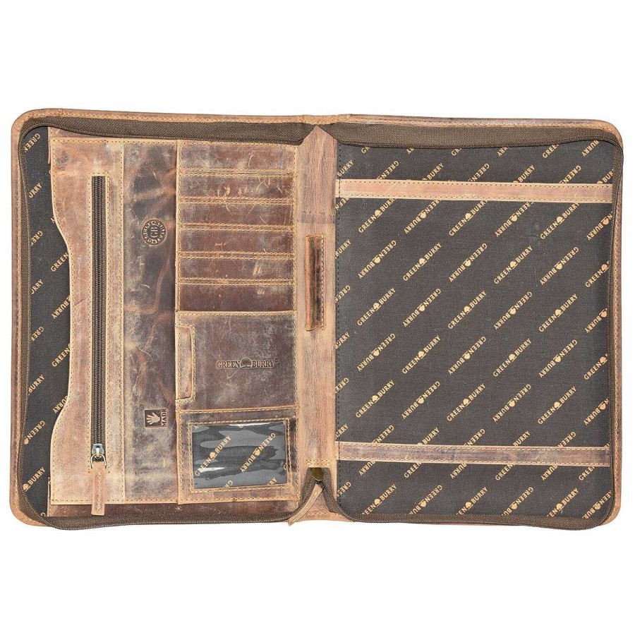 Business Greenburry | Greenburry Vintage Ring Binder Leather 26 Cm