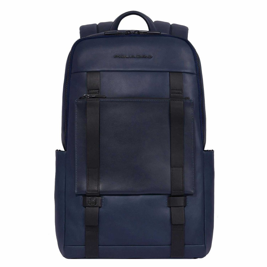 Backpacks Piquadro | Piquadro David Backpack Leather 43.5 Cm Laptop Compartment