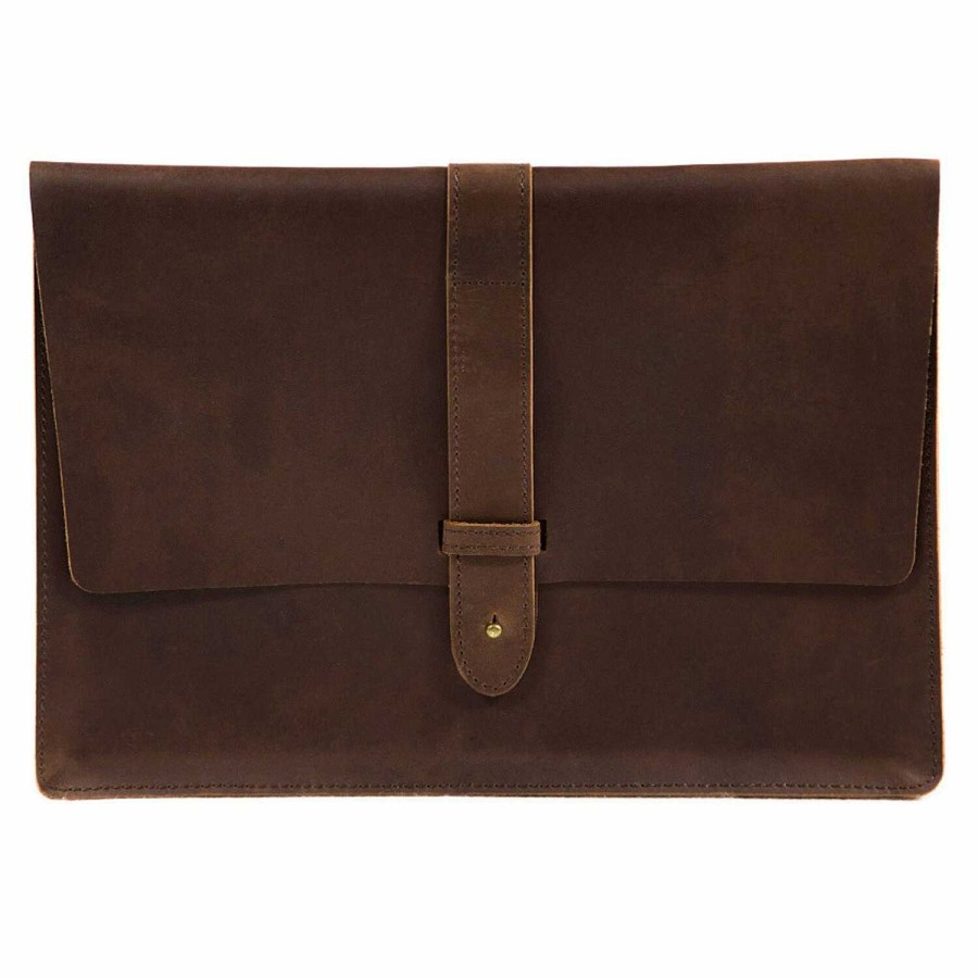 Business Buckle & Seam | Buckle & Seam Aspen Laptop Sleeve Leather 20.5 Cm