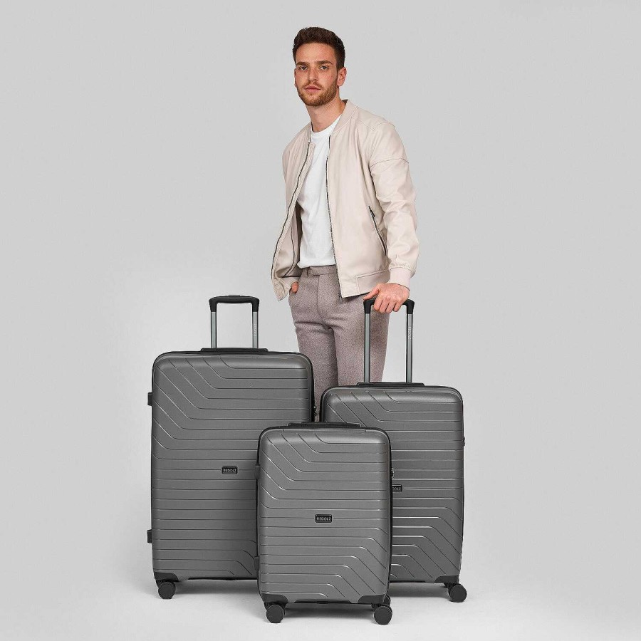 Travel Luggage Redolz | Redolz Essentials 05 3-Set 4-Wheel Suitcase Set 3-Piece