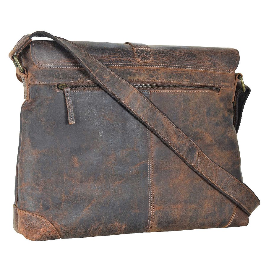 Business Greenland Nature | Greenland Nature Classic Messenger Bag Leather 41 Cm