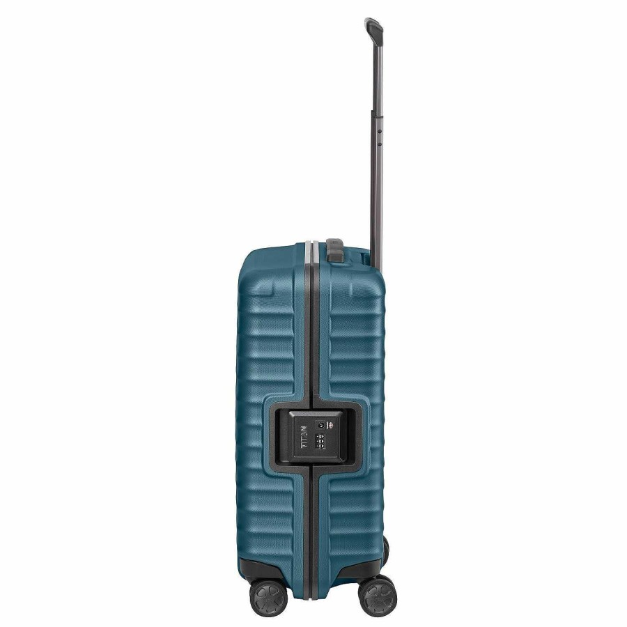 Travel Luggage Titan | Titan Litron Frame 4 Wheels Cabin Trolley 55 Cm