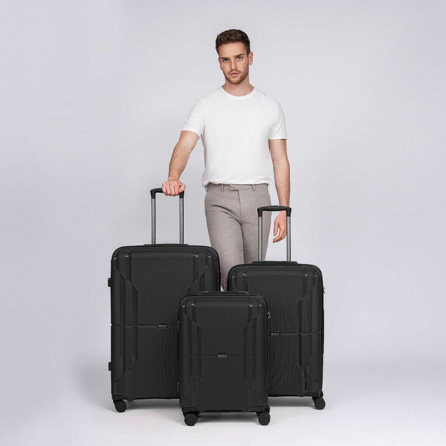 Travel Luggage Redolz | Redolz Essentials 06 3-Set 4-Wheel Suitcase Set 3-Piece