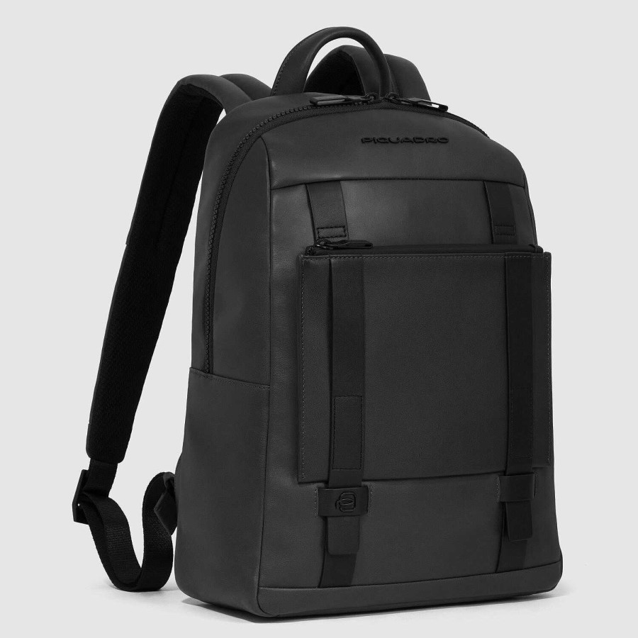 Backpacks Piquadro | Piquadro David Backpack Rfid Protection 35 Cm Laptop Compartment