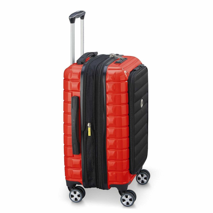 Travel Luggage Delsey Paris | Delsey Paris Shadow 5.0 4-Wheel Cabin Trolley 55 Cm Laptop Compartment With Expansion Fold