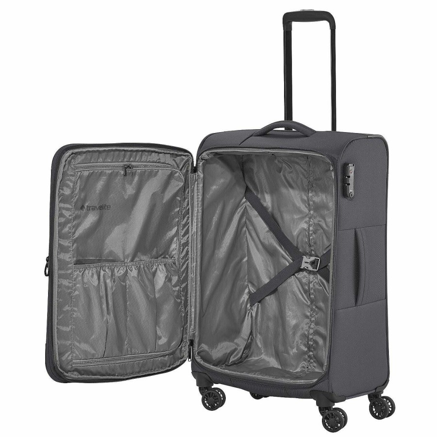 Travel Luggage Travelite | Travelite Croatia 4 Wheel Suitcase Set 3 Pieces