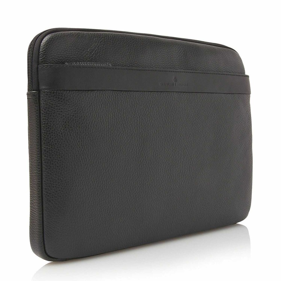 Business Castelijn & Beerens | Castelijn & Beerens Romeo Laptop Sleeve Leather 38 Cm Laptop Compartment