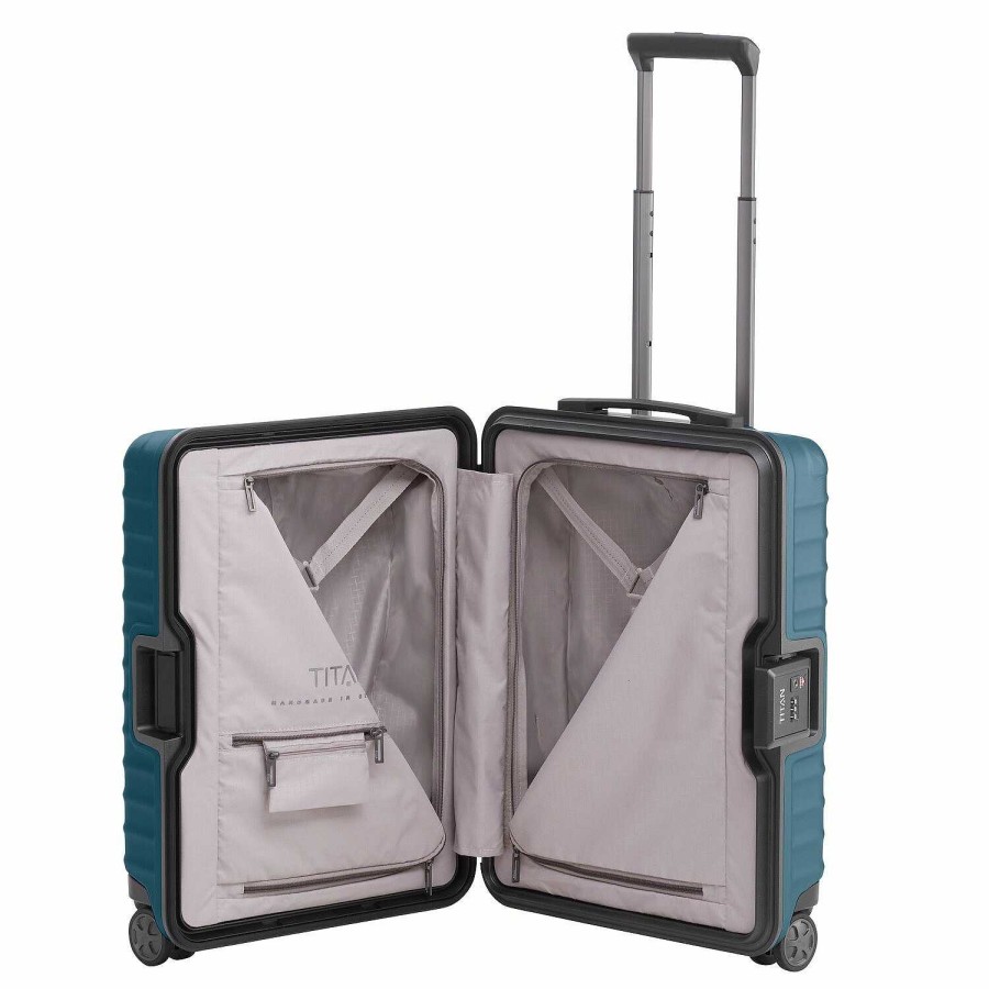 Travel Luggage Titan | Titan Litron Frame 4 Wheels Cabin Trolley 55 Cm