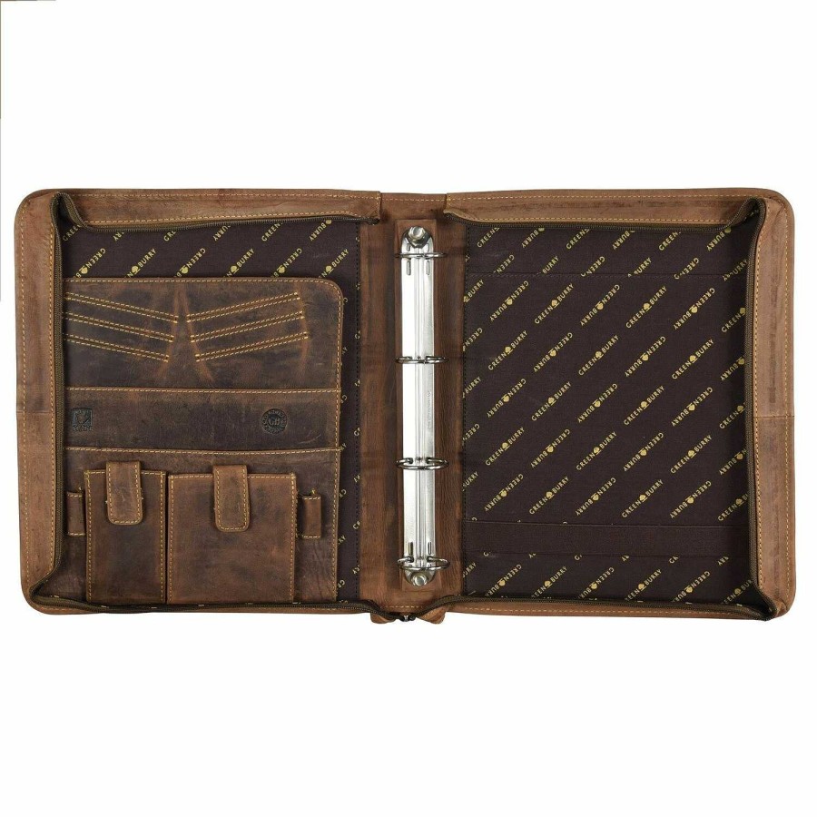 Business Greenburry | Greenburry Vintage Ring Binder Leather 29 Cm